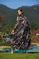 فستان نسائي كشكش نيدل أند ثريد