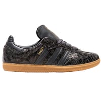 حذاء اديداس Samba للجنسين جلد نقشة أفعى لون اسود