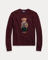 سويتر للجنسين رالف لورين بولو بير لون خمري