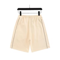 شورت رياضي بالنسياغا رجالي لون بيج خطوط أسود