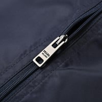 كارديغان صوف رجالي برادا بسحاب لون أسود