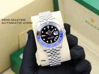 ساعة يد رجاليه رولكس GMT-Master II فضي قرص أسود وا...