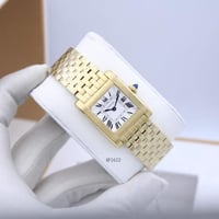 ساعة ذهبية كارتييه تانك للسيدات إطار مربع راقية