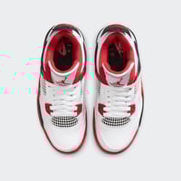 شوز اير جوردن 4 ريترو أحمر ناري أبيض أسود