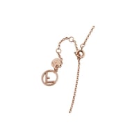FENDI F is Fendi Rose Gold Tone Crystal Chain Neck...