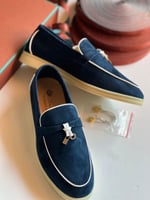 موكسان لورو بيانا نسائي كحلي تفاصيل بيضاء