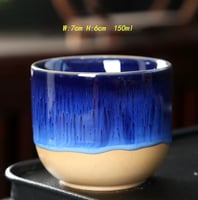 كوب سيراميك مطلي بالفخار - 120 مل | الوان متعددة