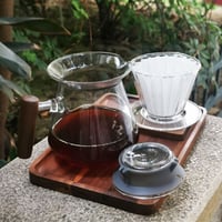 قمع V60 زجاجي شبيه كاليتا | مقاس 02