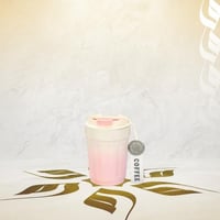 كوب ستيل مطلي بالسيراميك حافظ للحرارة - الوان مختل...