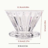 قمع تقطير V60 بقاعدة كروية - مقاس 01 - 02 | Coffee...