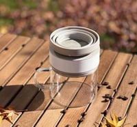 صانعة قهوة قابلة للطي و التنقل - مع كوب | Coffee M...