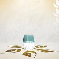 كوب قهوة زجاجي مزدوج الملمس - 435 مل | الوان متعدد...