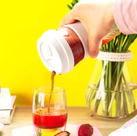 كوب السفر بغطاء سيليكون - 360 مل | Travel Cup