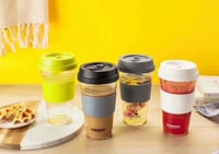 كوب السفر بغطاء سيليكون - 360 مل | Travel Cup