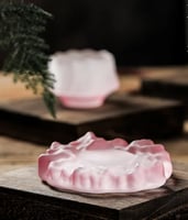 كوب زجاجي مع صحن 55 مل - الوان متعددة | Glass CUP