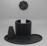 ستاند بورتافلتر مع حامل مفكك تكتلات - اسود | Stand...