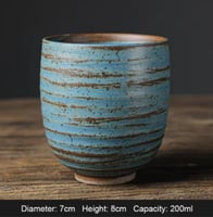 كوب سيراميك بلمسة ترابية - 200 مل | الوان متعددة