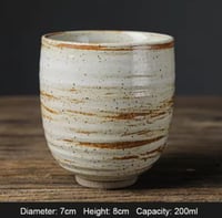 كوب سيراميك بلمسة ترابية - 200 مل | الوان متعددة