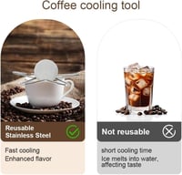 كرات الثلج لتبريد القهوة - ستيل | Stainless Steel...