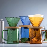 طقم زجاجي مموج V60 - مقاس 500 مل | الوان متعددة