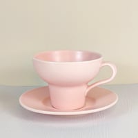 كوب سيراميك فخار مع صحن 150 مل | CERAMIC Pottery