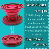 قمع سيليكون قابل للطي - مقاس 01 | Dripper Silicon
