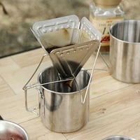 قمع قهوة تقطير ستيل - قابل للطي | V60 Dripper