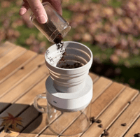 صانعة قهوة قابلة للطي و التنقل - مع كوب | Coffee M...