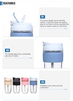 كوب زجاجي بغطاء سيليكون - 360 مل | Glass Cup