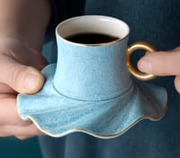 كوب اسبريسو 90 مل - صحن متعرج | Cup 90ml