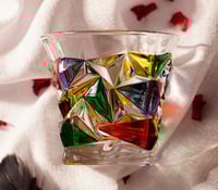 كوب زجاجي بألوان و أشكال عشوائية | Colorful Glass...