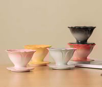 قمع وردة التقطير V60 سيراميك - مقاس 01 | V60 Dripp...