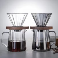 طقم تقطير كلاسيك V60 انيق - زجاجي | V60 Dripper Se...