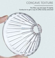 قمع V60 مع حامل اسود - 01 و 02 | V60 Dripper