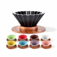 قمع الترشيح V60 مطابق لـ اوريقامي مع قاعدة - مقاس...