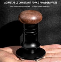 تامبر اسود ستيل - مقبض خشبي | Tamper