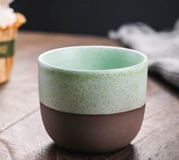 كوب سيراميك مطلي بالفخار - 120 مل | الوان متعددة