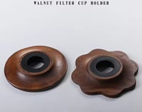 قمع تقطير ضبابي V60 زجاجي مع قاعدة خشبية | V60 Dri...