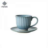 كوب سيراميك معتق مع صحن 180 مل | CERAMIC Ateeq