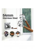 بورتافلتر مكشوف 54 ملم 3 عيون - خشبي | Portafilter...