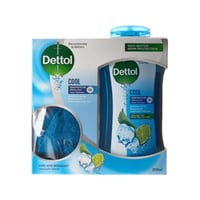 ديتول غسول الجسم كوول مع ليفة - 250 مل