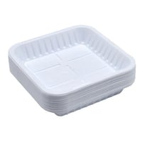 صحن بلاستيك الخليج رقم 1 مربع - 50 حبة