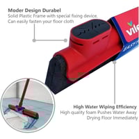 ممسحة أرضيات فيليدا إيزي فيكس متينة قياسية مع عصا...