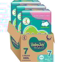 [كرتون] بيبي جوي حفائض مضغوطة جنيور مقاس 7 - 42 حف...