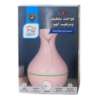 جهاز فواحة عطرية أنيقة بشكل مزهرية مع إضاءة خافته...