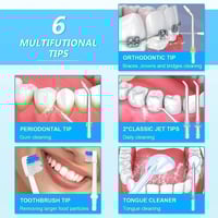 مارلو جهاز تنظيف الاسنان الخيط المائي - 8 ملحقات