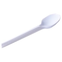 ملاعق بلاستيك أبيض الحضارة كبير 50 حبة