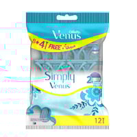 امواس حلاقة جيليت سمبلي فينوس شفرتين للنساء 8+4 مج...
