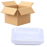 [كرتون] فورسان صحن بلاستيك رقم 1 مستطيل - 50 حبة ×...