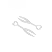 شوكة حلا وسط شفاف 100 حبة من عسق